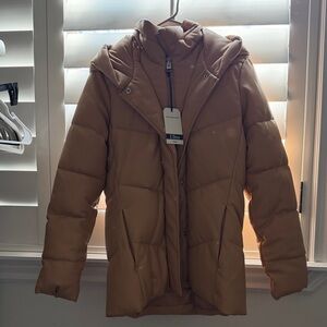 Abercrombie & Fitch Camel Puffer Jacket